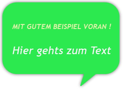 MIT GUTEM BEISPIEL VORAN !